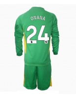 Otroške Nogometnih dresov Manchester United Andre Onana #24 Vratar Tretji 2024-25 Dolgi rokavi (+ hlače)
